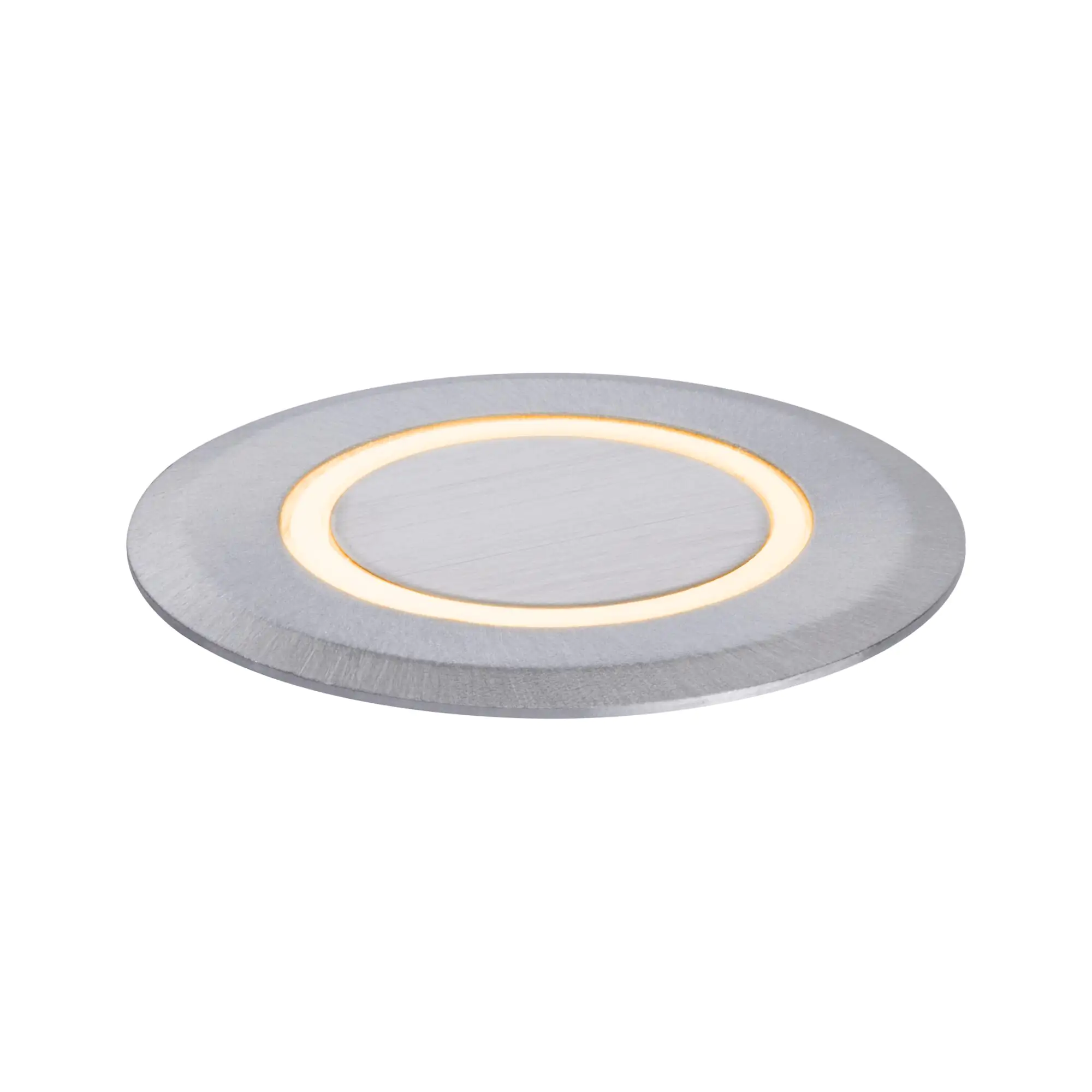 Paulmann LED Bodeneinbauleuchte Ring insect-friendly alu Ø 5 cm warmweiß