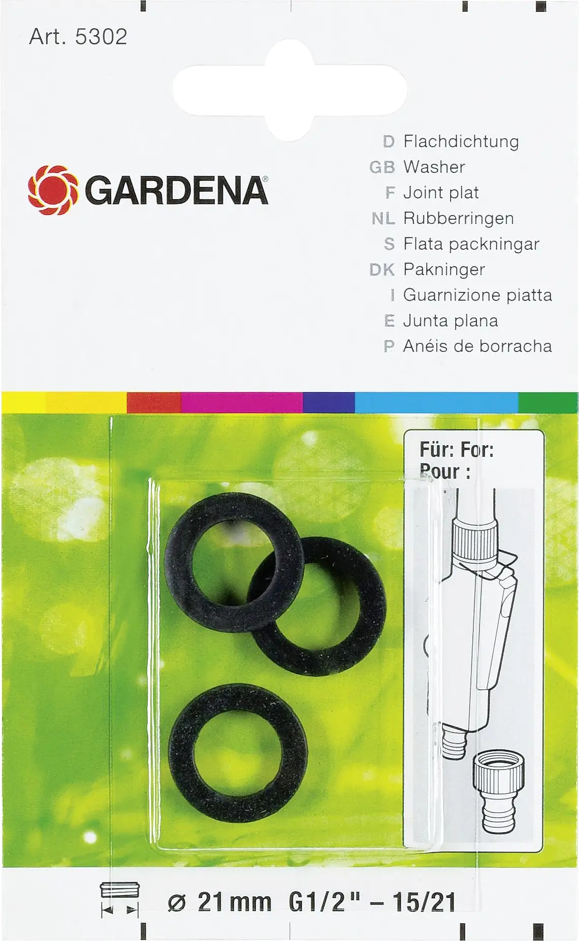 Gardena Flachdichtung 3 Stück