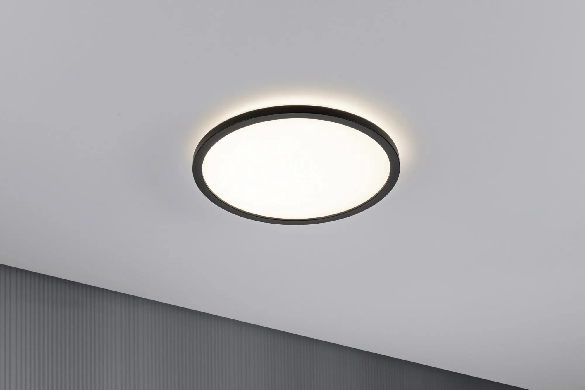 Paulmann LED Panel Atria Shine schwarz Ø 29,3 cm warmweiß