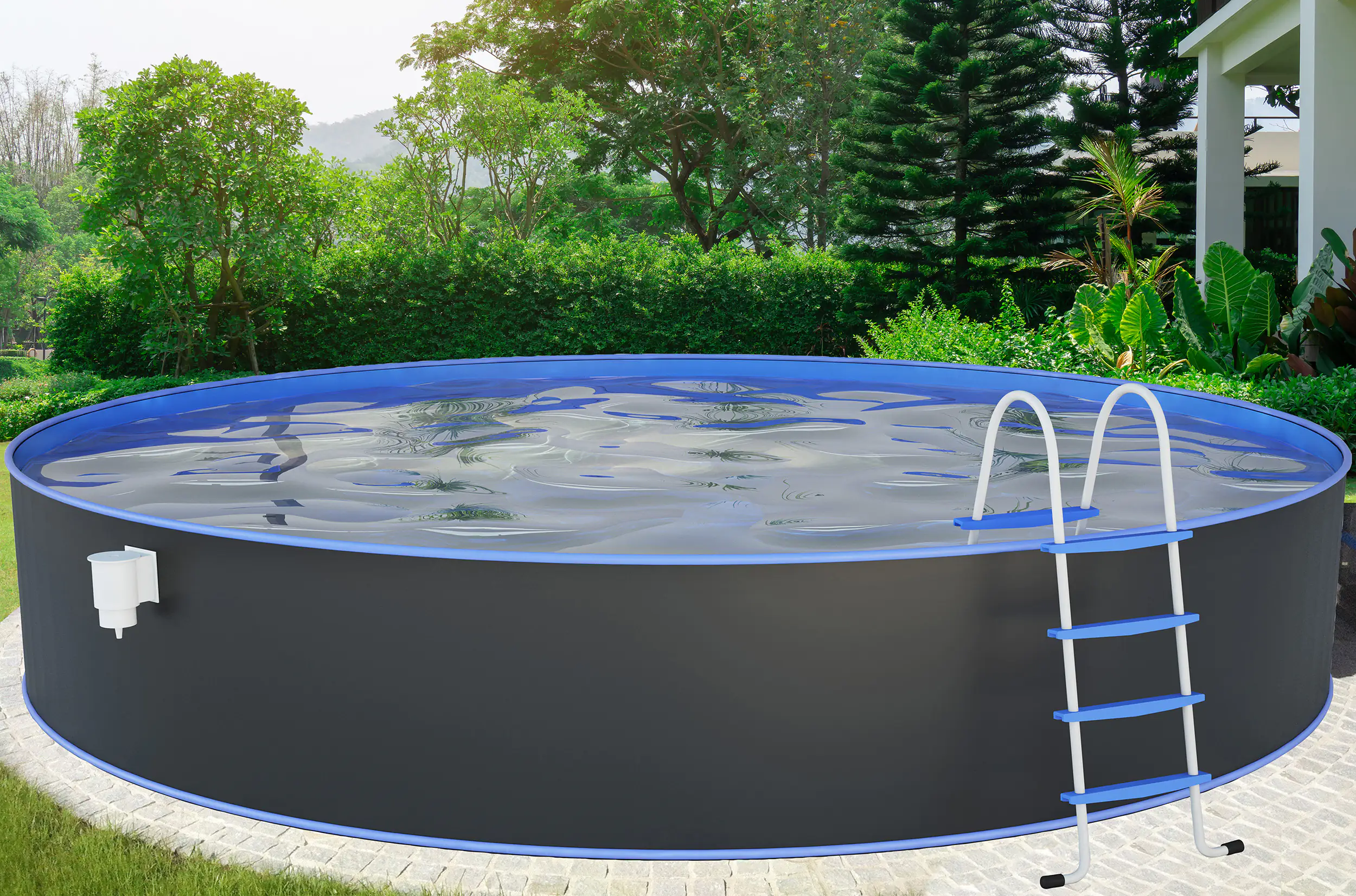 Steinbach Stahlwandpool Set Nuovo Ø 450 x 120 cm