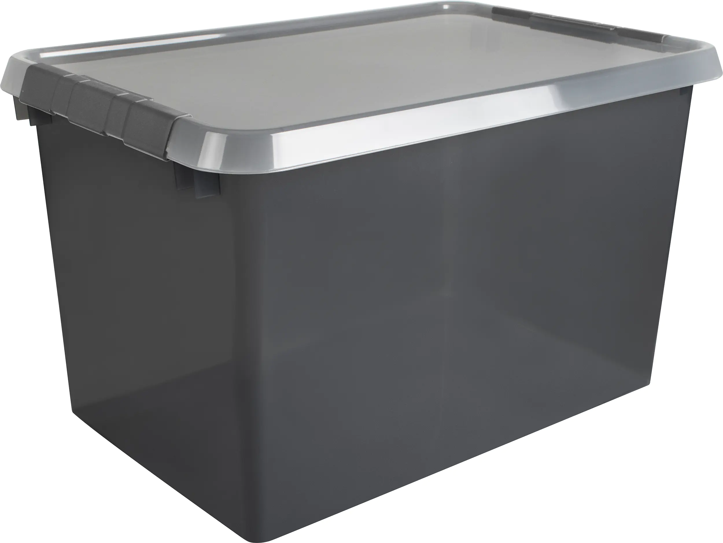 Sunware Aufbewahrungsbox mit Deckel Comfort Line 62 L rauchig transparent 