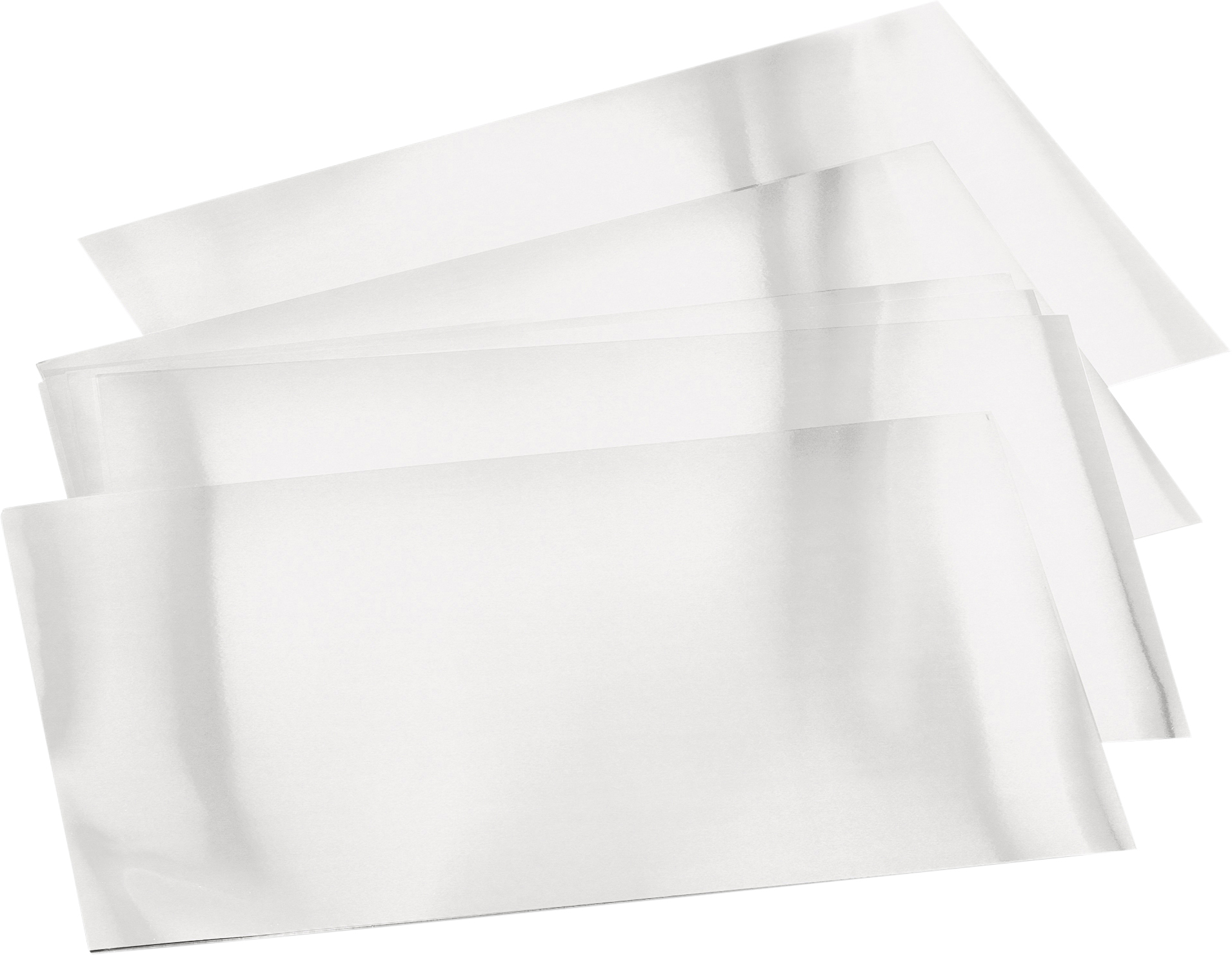 Glorex Prägefolie silber Hartmetall 19 x 30 cm, 3 Blatt