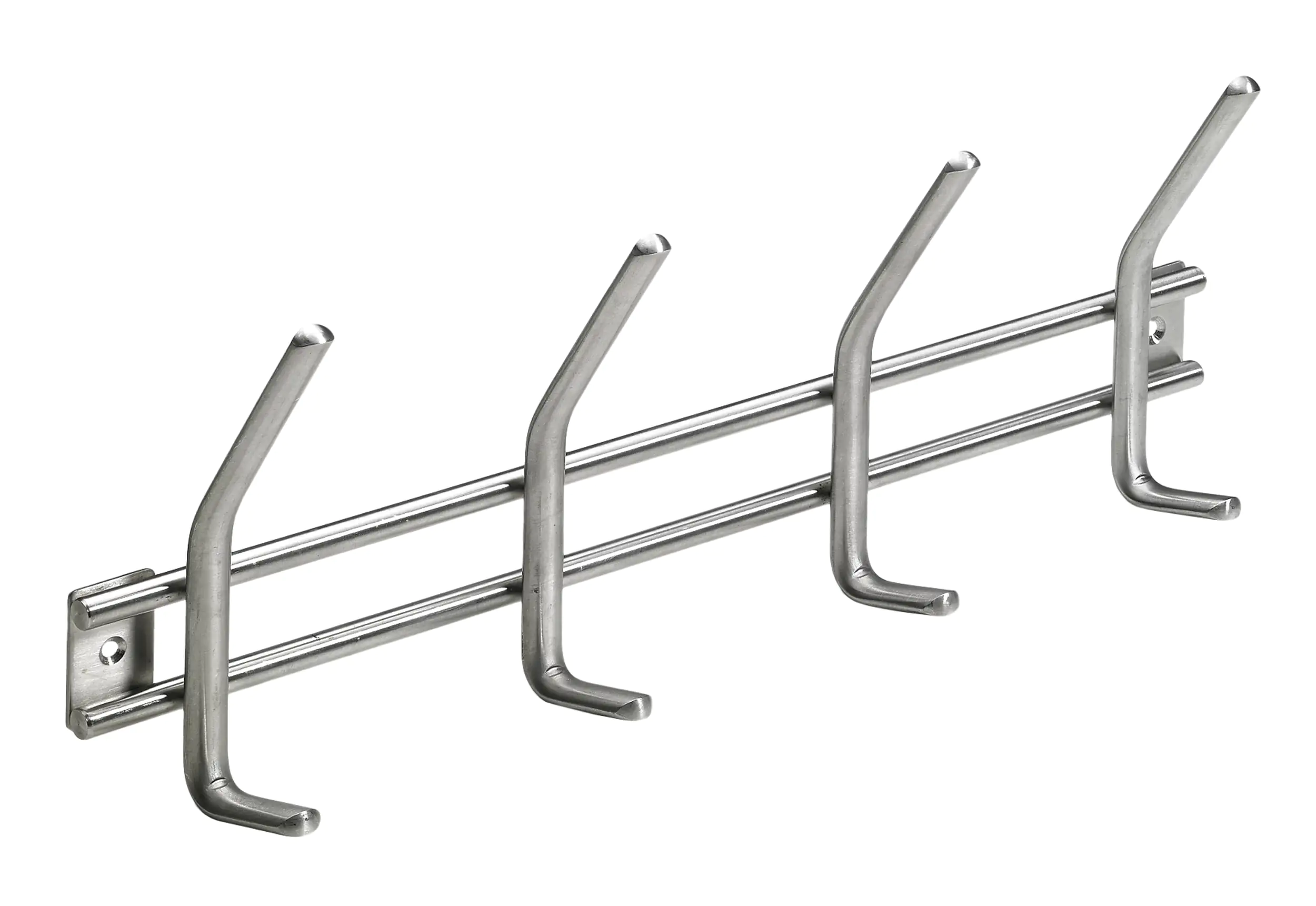 Hettich Garderobenleiste 4 Haken 35,5 x 14,0 x 5,0 cm Edelstahl