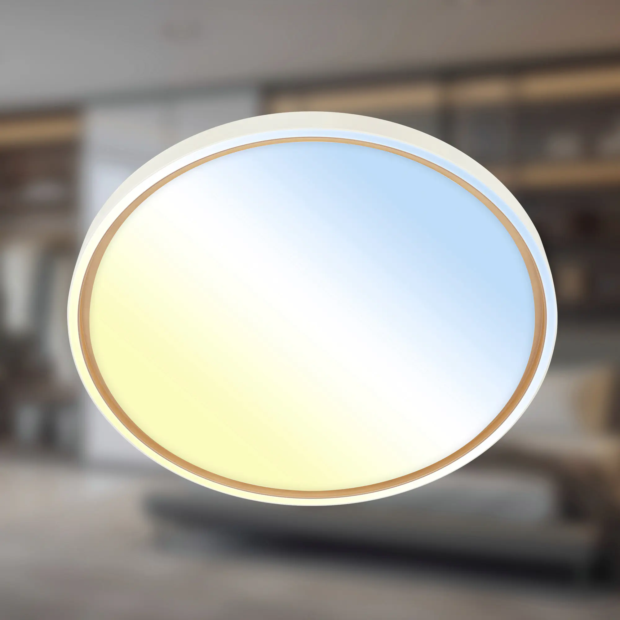 Briloner LED-Deckenleuchte Ina Ø49,5 cm 48W grau CCT dimmbar
