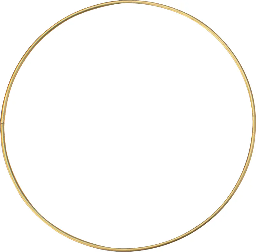 Metallring goldfarben, 15 cm