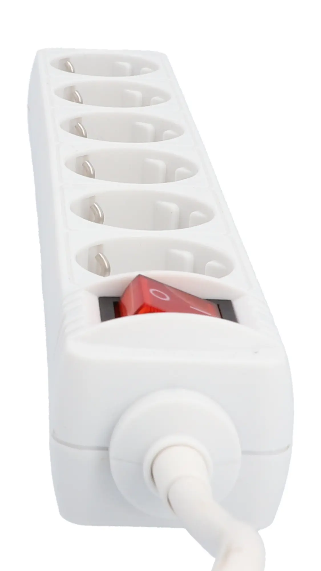 Unitec Tischsteckdose 6-fach mit Schalter 2 m