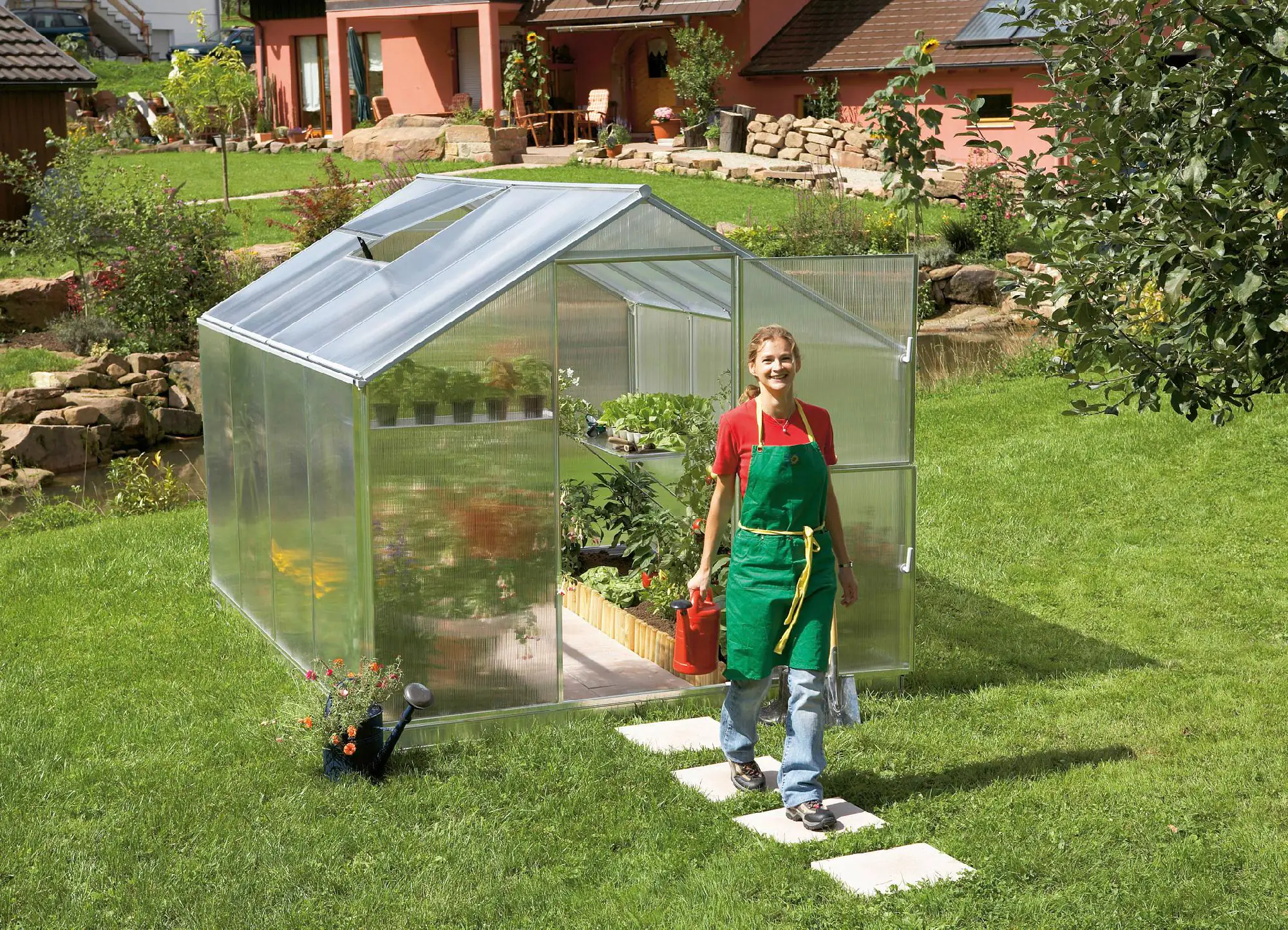 Gutta Alu Gewächshaus F4 300 x 230 cm