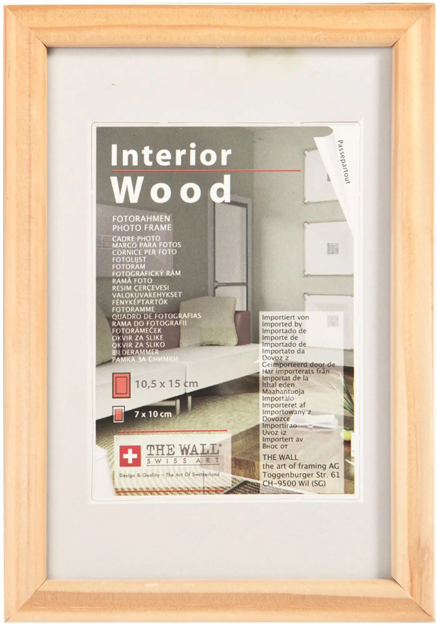 Bilderrahmen Lübeck natur, 15 x 21 cm