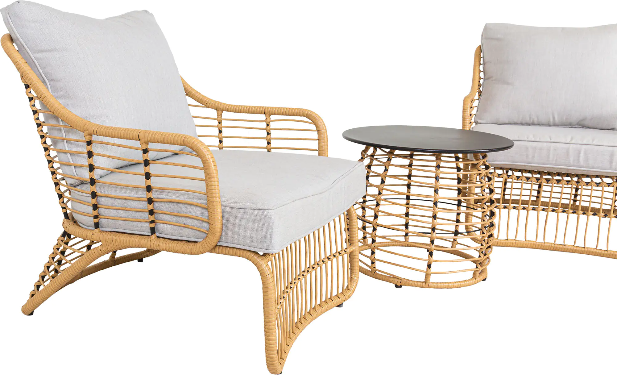 4333692866804_03 TrendLine Balkonset Lucera 3-teilig inkl. Sitz- und Rückenkissen