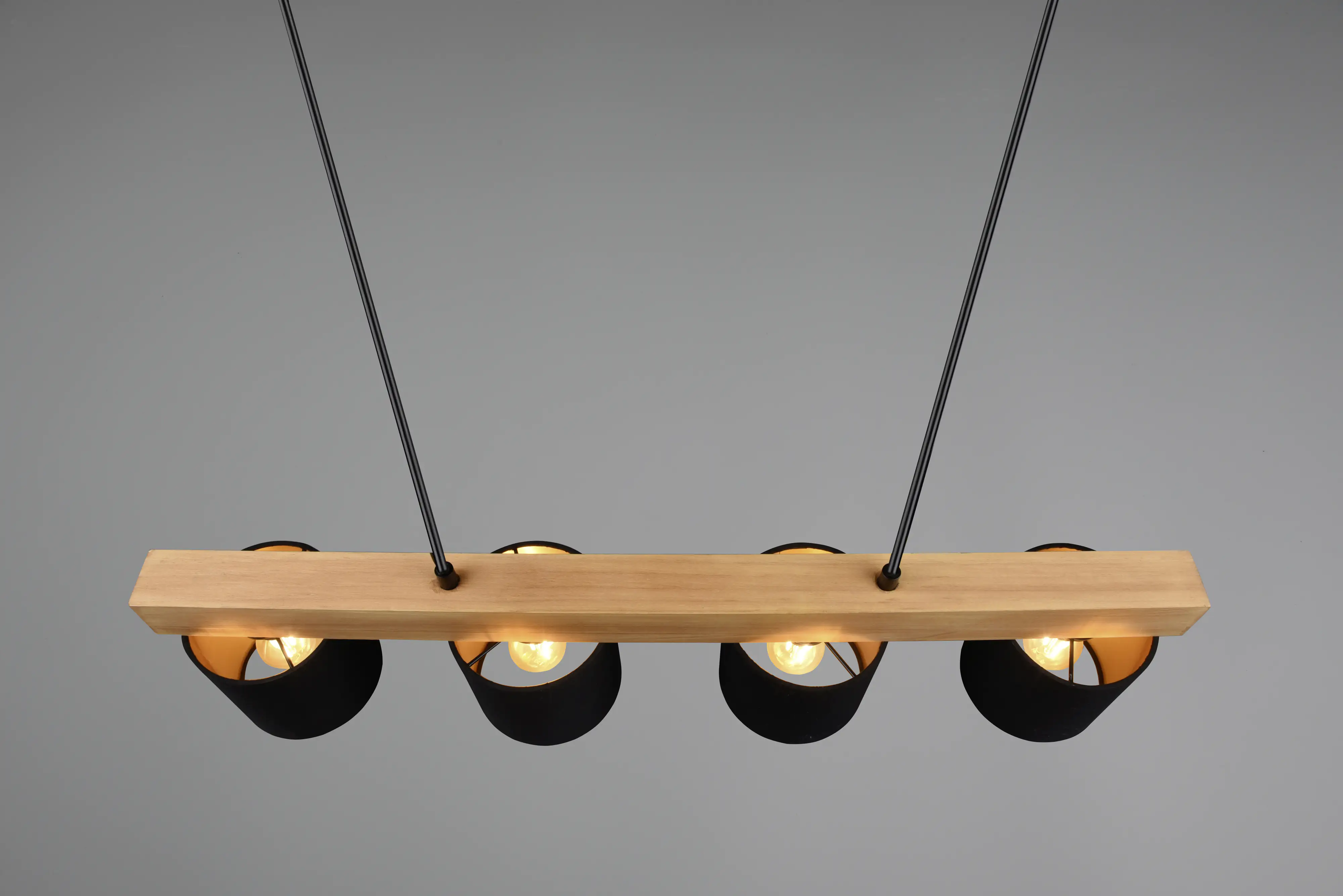 Reality Leuchten Pendelleuchte Cameron schwarz, gold