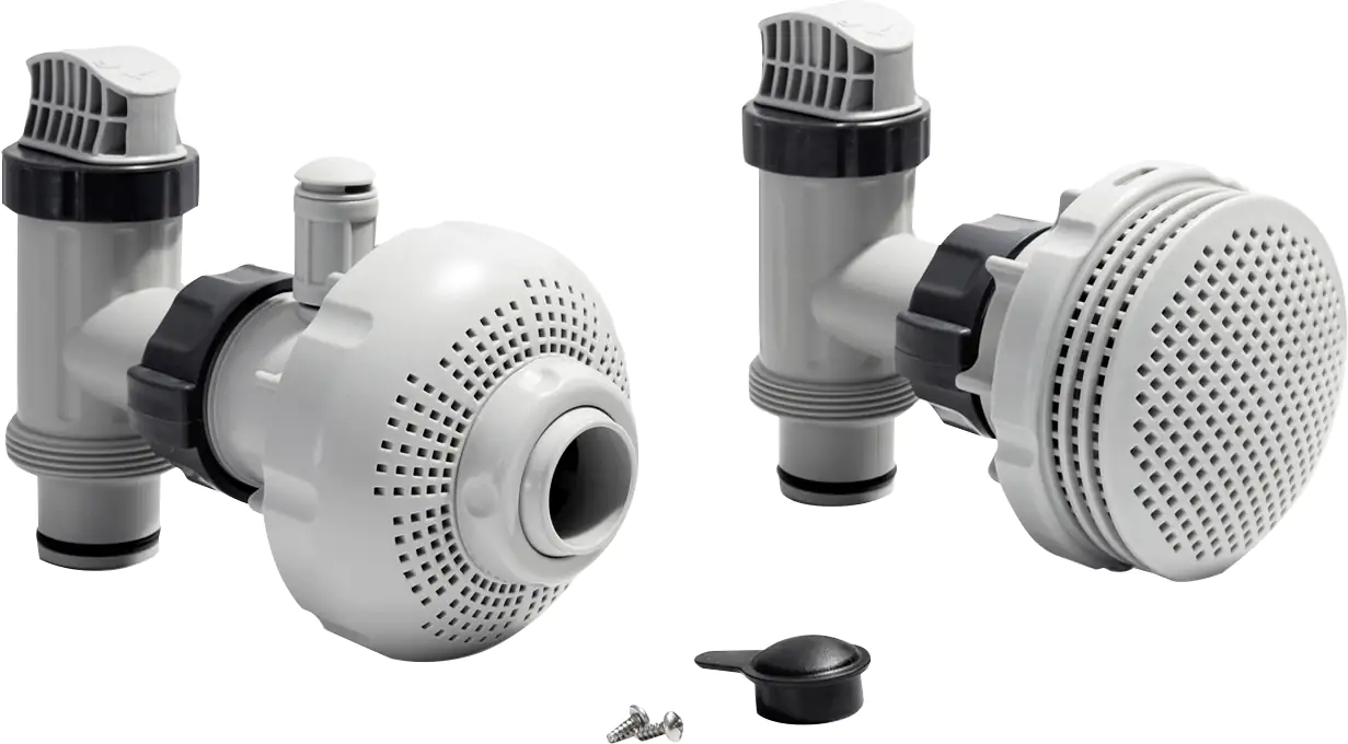 Intex Anschluss-Set Ø 38 mm 7,3 bis 9,2m³/h grau Intex Anschluss-Set Ø 38 mm 7,3 bis 9,2m³/h grau