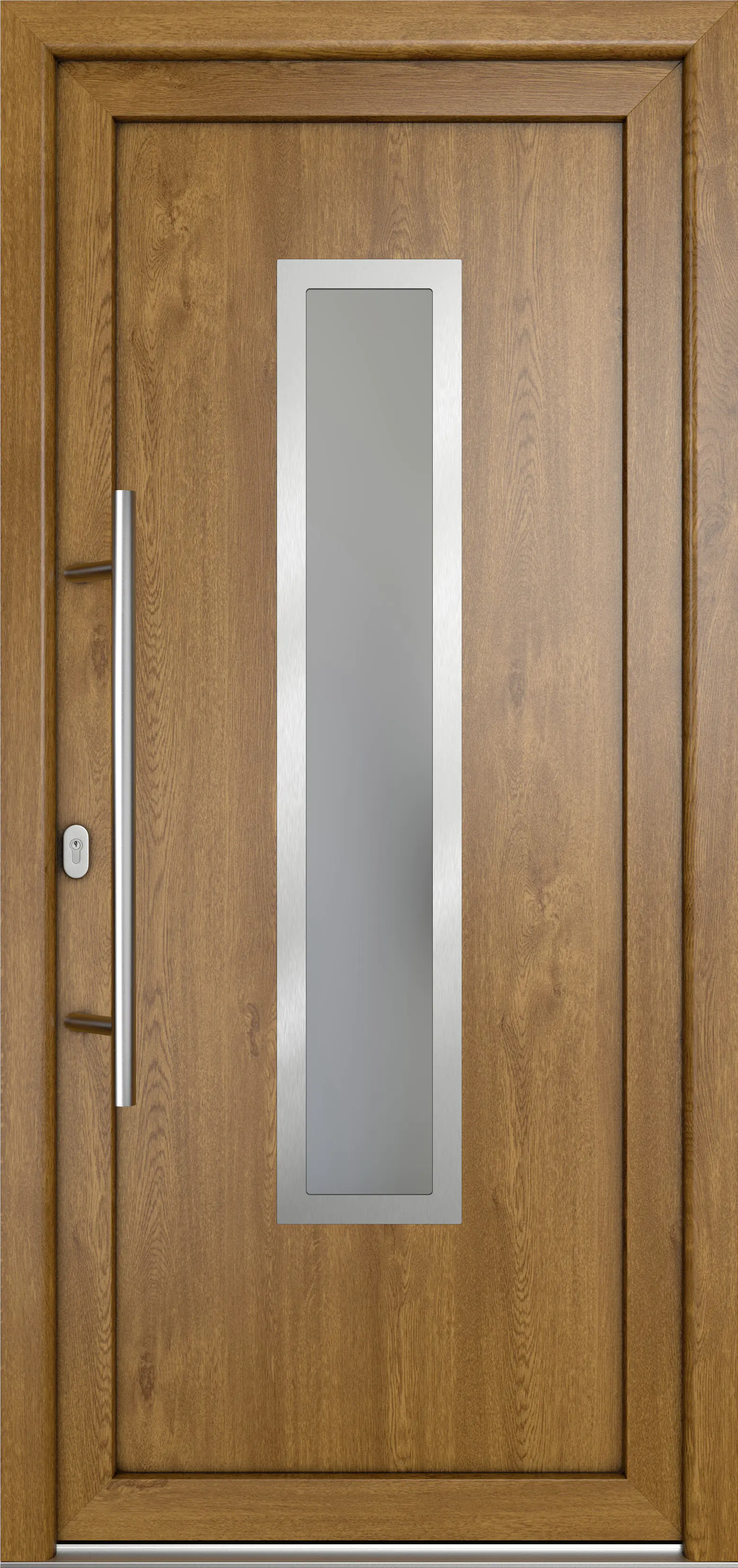 Meeth Haustür Signum Pro PVC Modell 32 108 x 200 cm DIN Links weiß/golden oak Meeth Haustür Signum Pro PVC Modell 32 108 x 200 cm DIN Links weiß/golden oak
