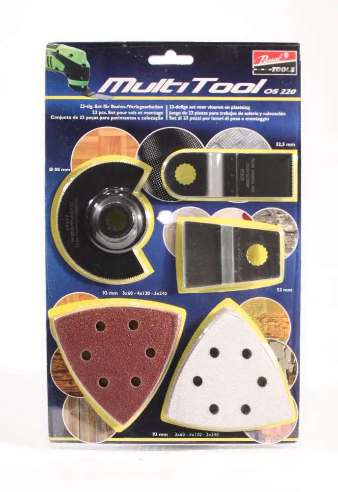 Broszio Zubehör für Multitool 23-teilig für Boden- Und Verlegearbeiten Broszio Zubehör für Multitool 23-teilig für Boden- Und Verlegearbeiten