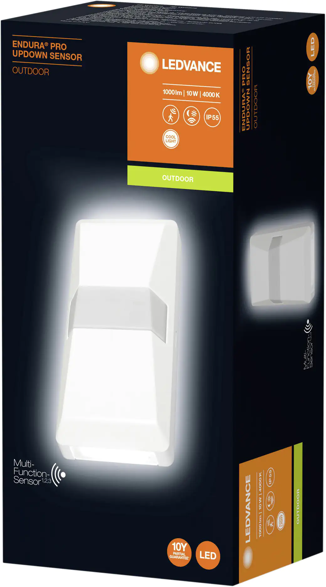 Ledvance LED Außenleuchte Endura Pro UD Sensor Up- & Downlight, weiß