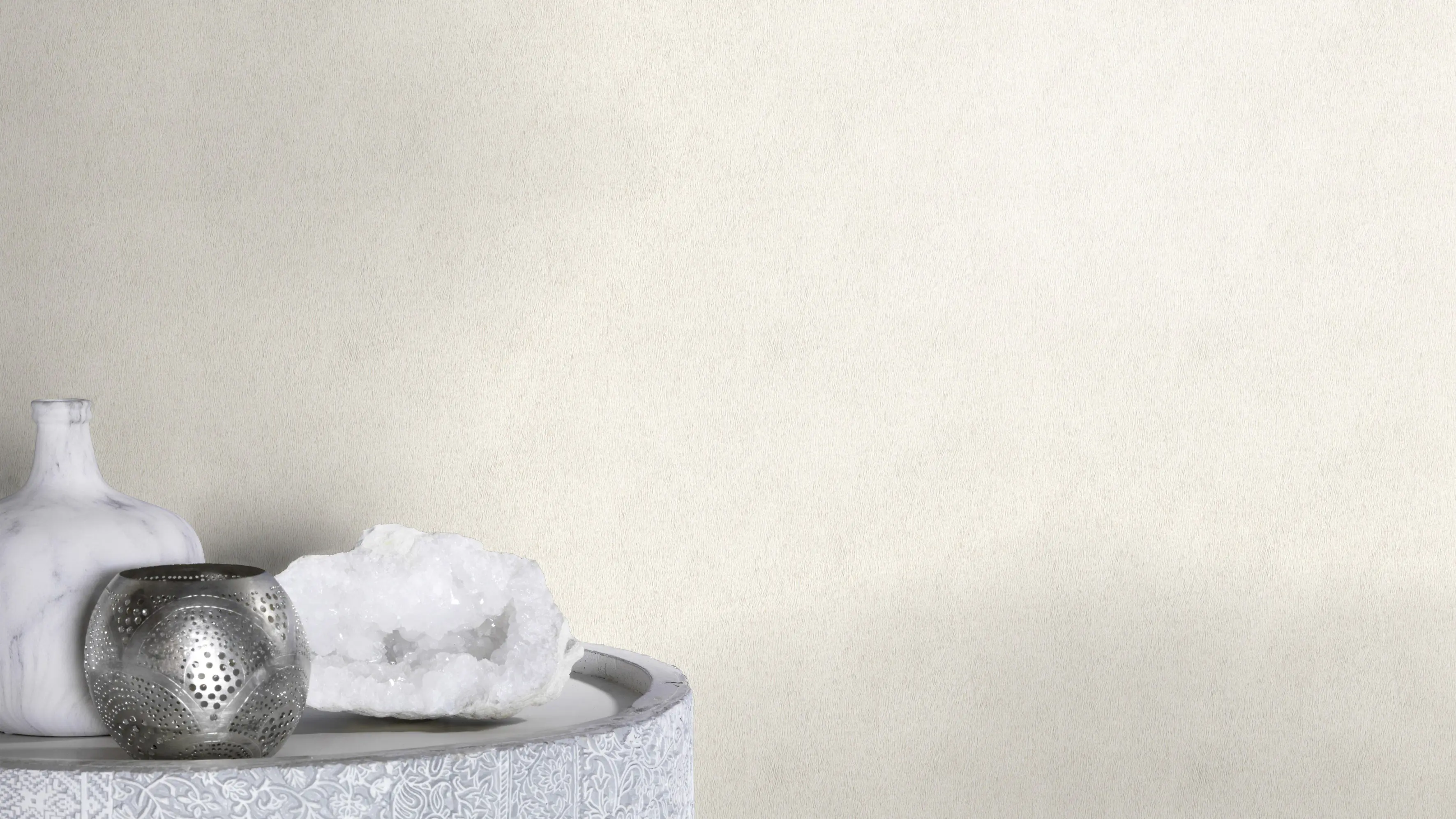 Rasch Vliestapete 423204 Creme Uni 10,05 m x 0,53 m