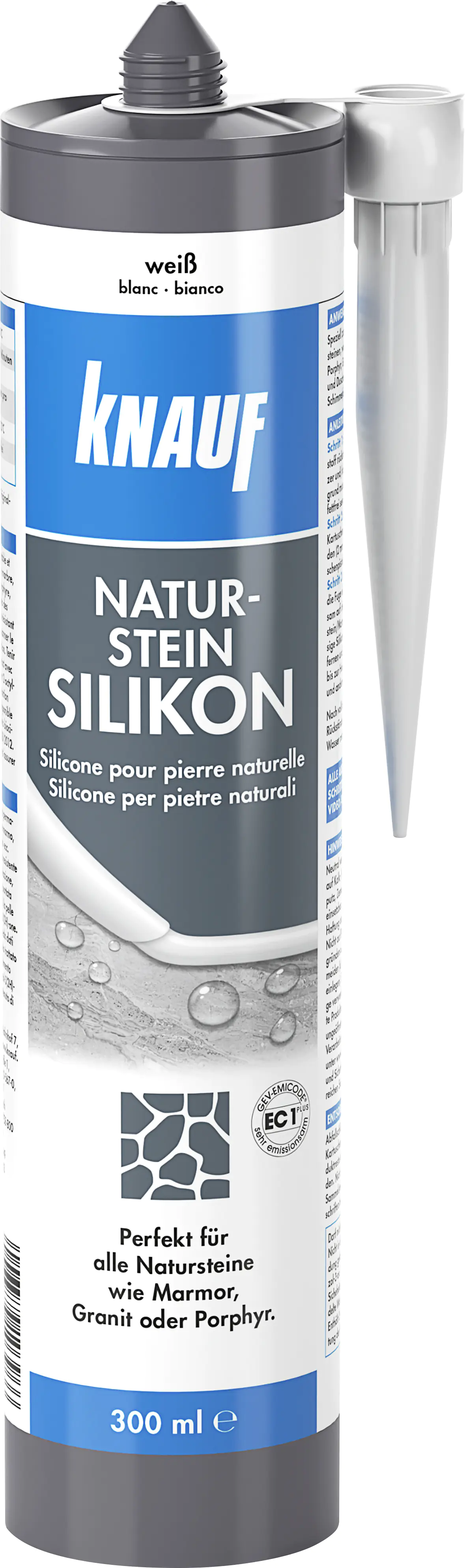 Knauf Naturstein Silikon weiß 300 ml Knauf Naturstein Silikon weiß 300 ml