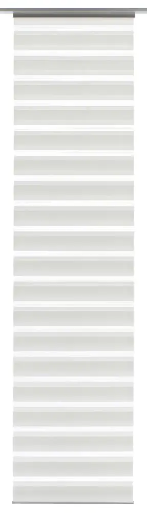 Gardinia Flächenvorhang Day+Night weiß, 60 x 245 cm