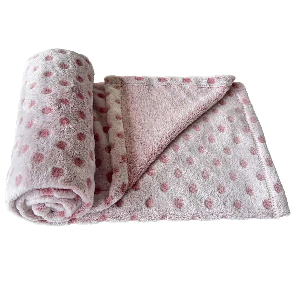 Nobby Hundedecke Fleece Dots 75 x 50 cm rosa