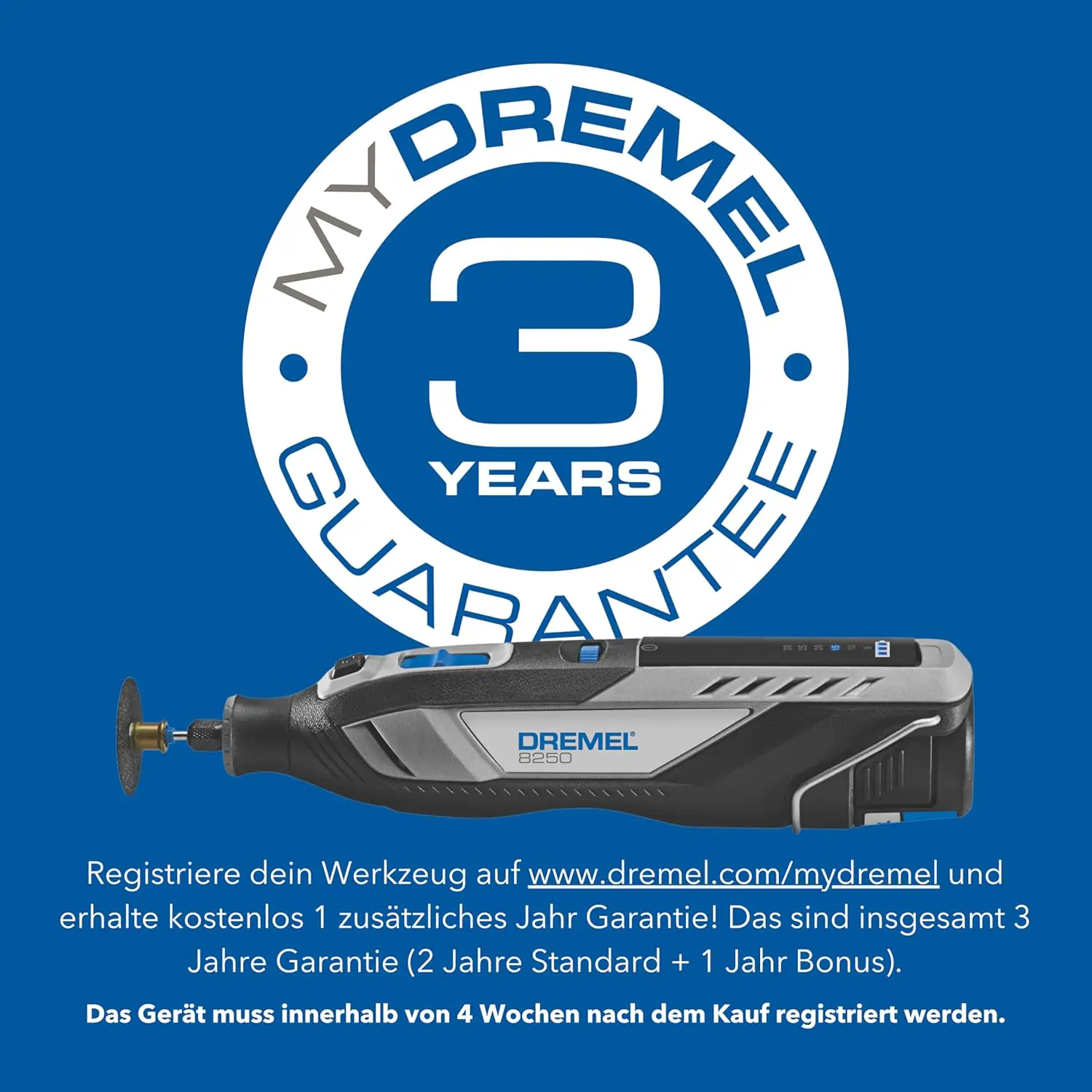 Dremel Akku-Multitool 8250-5 12V 2 Ah mit 5-teiligem Zubehör Dremel Akku-Multitool 8250-5 12V 2 Ah mit 5-teiligem Zubehör