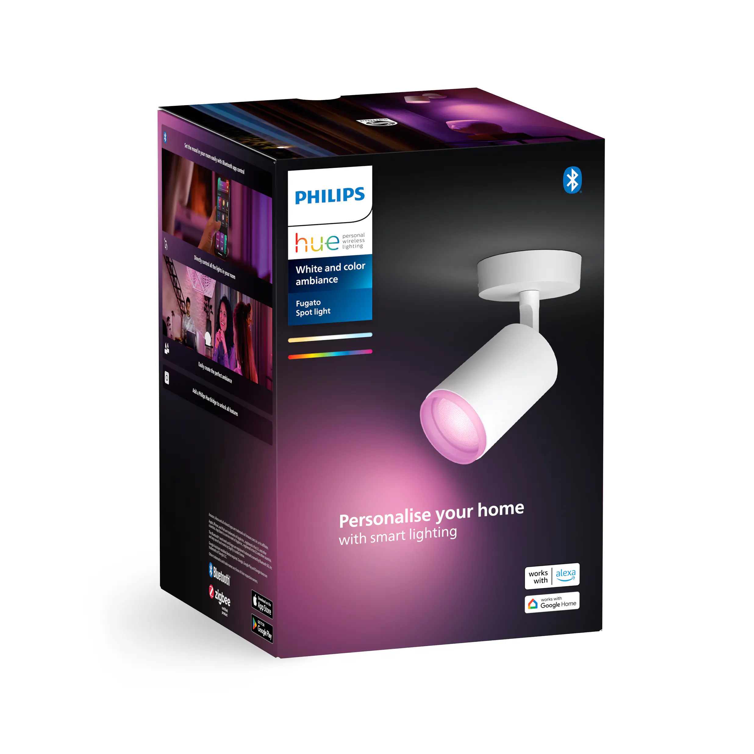 Philips Hue LED Deckenleuchte 1er Spot Fugato 20,6 x 14,5 cm weiß Philips Hue LED Deckenleuchte 1er Spot Fugato 20,6 x 14,5 cm weiß
