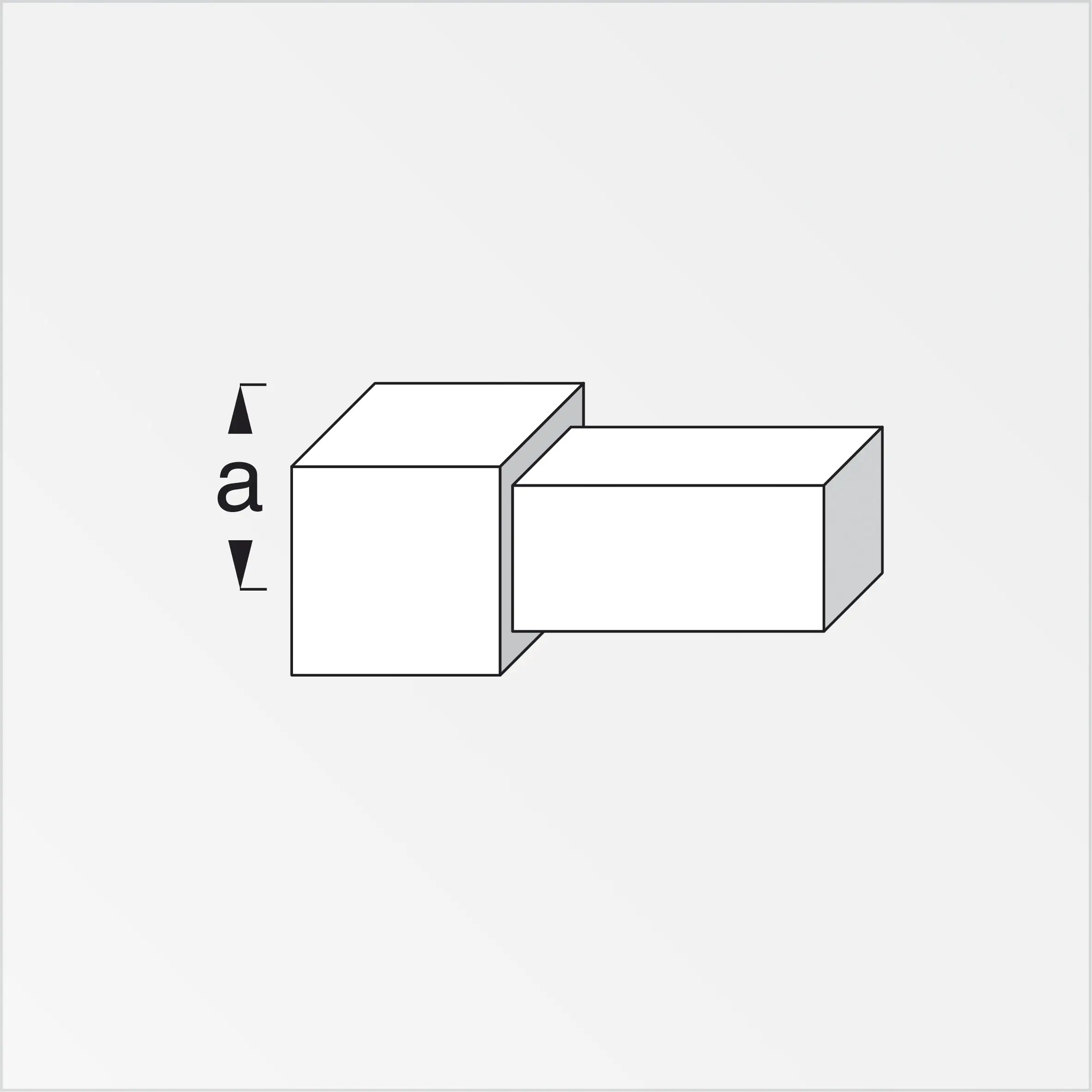 alfer Quadrat-Fliesenecke Aluminium eloxiert silber
