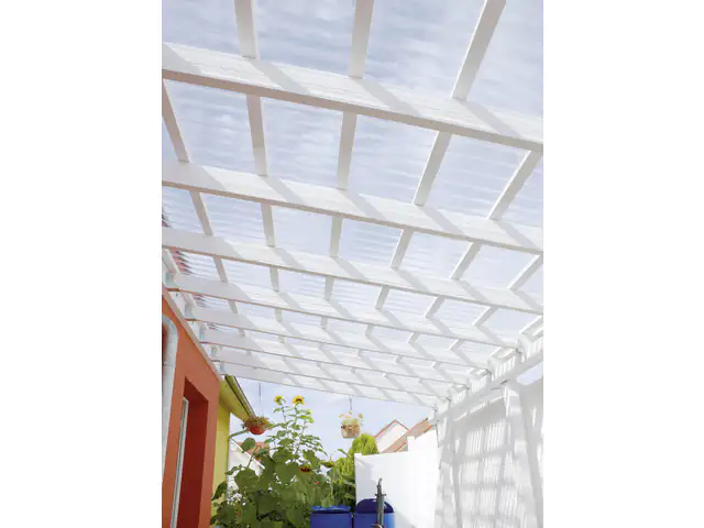 Gutta Polycarbonat-Wellplatte Trapez 76/18 200 x 95 cm 1,4 mm klar Gutta Polycarbonat-Wellplatte Trapez 76/18 200 x 95 cm 1,4 mm klar