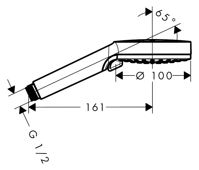 Hansgrohe Handbrause 2 Strahlarten Vernis Blend silber/chrom
