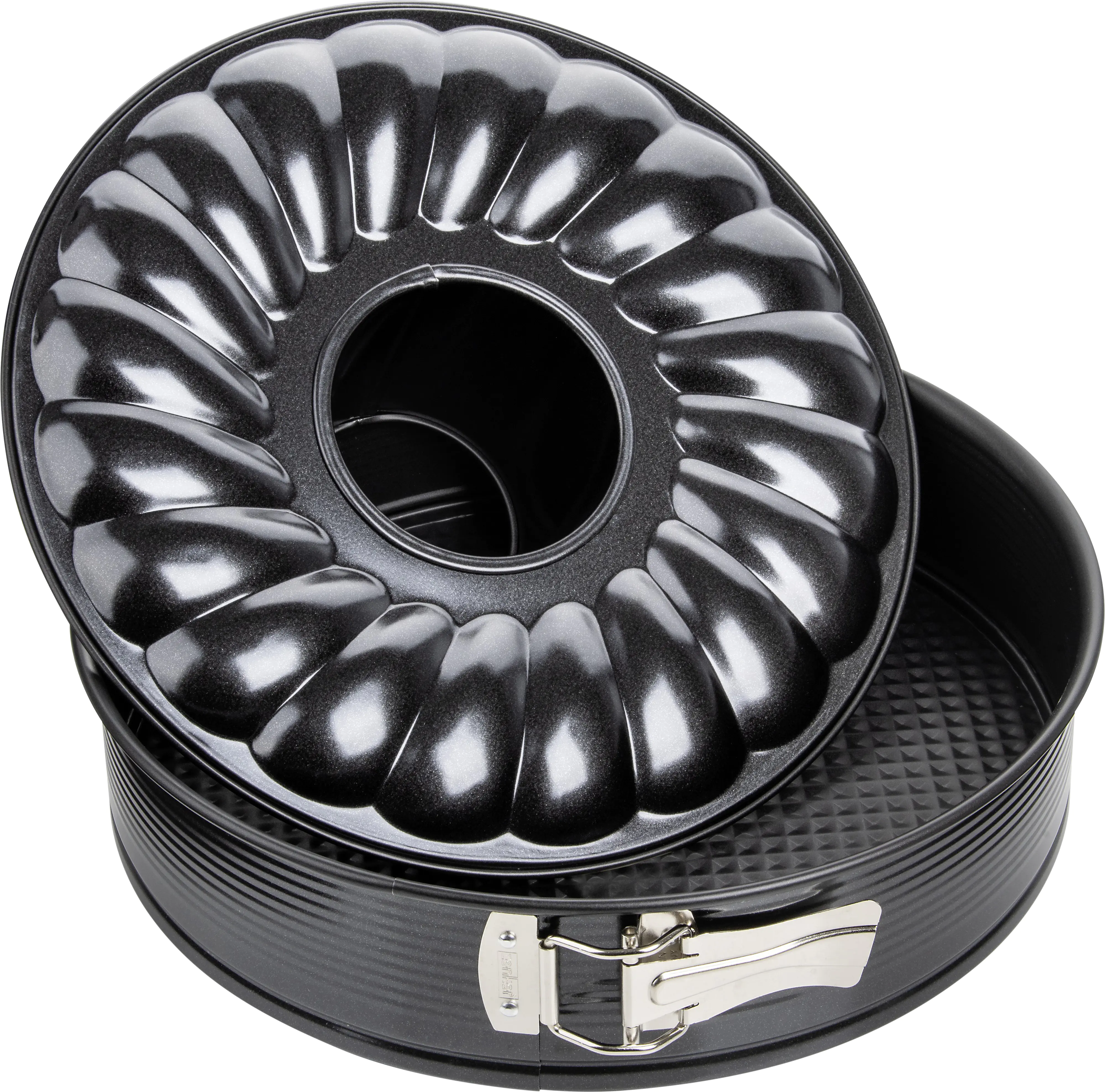 Zenker Springform BlackMetallic mit Flach- und Rohrboden, Ø 28 cm