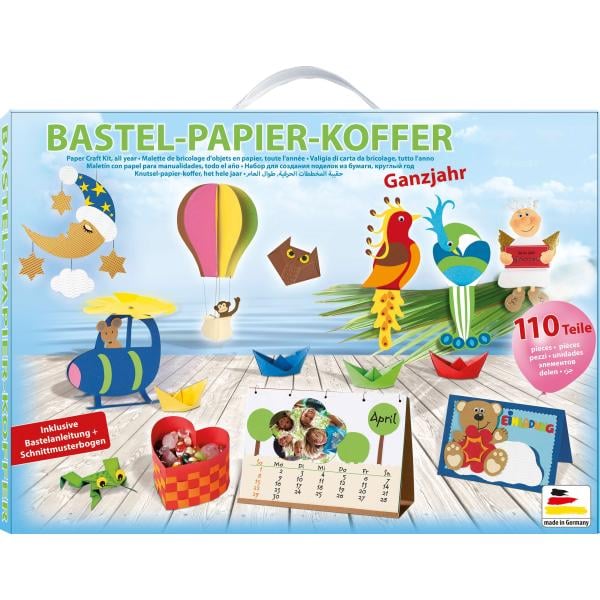 Glorex Bastelpapier-Koffer 110-teilig