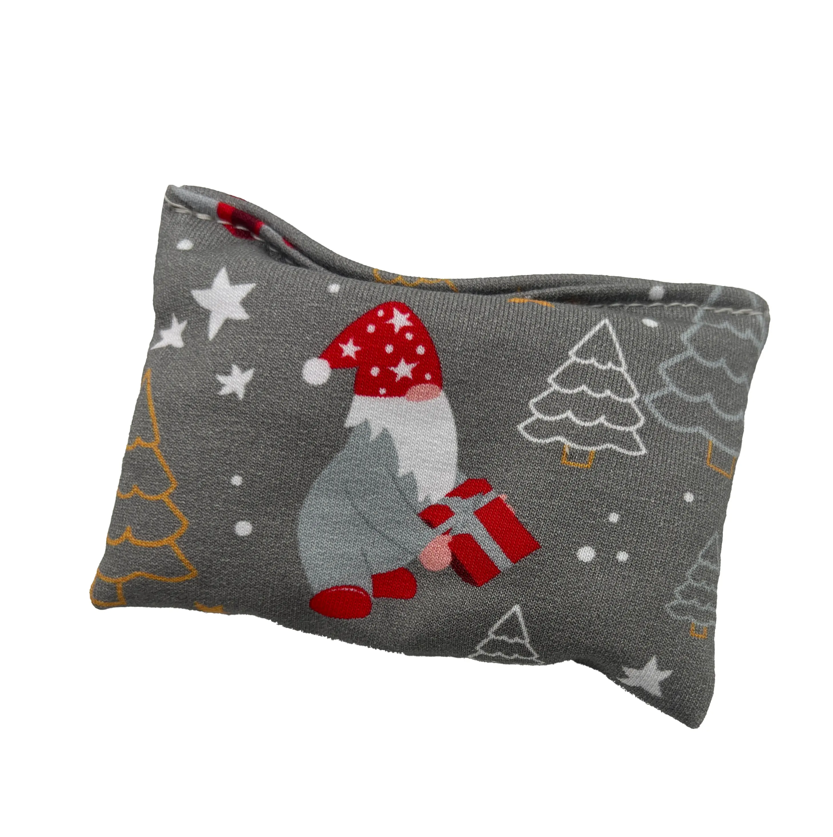 Aumüller Katzenspielzeug Weihnachten Kissen 10 cm grau rot - 2 Stk. Aumüller Katzenspielzeug Weihnachten Kissen 10 cm grau rot - 2 Stk.