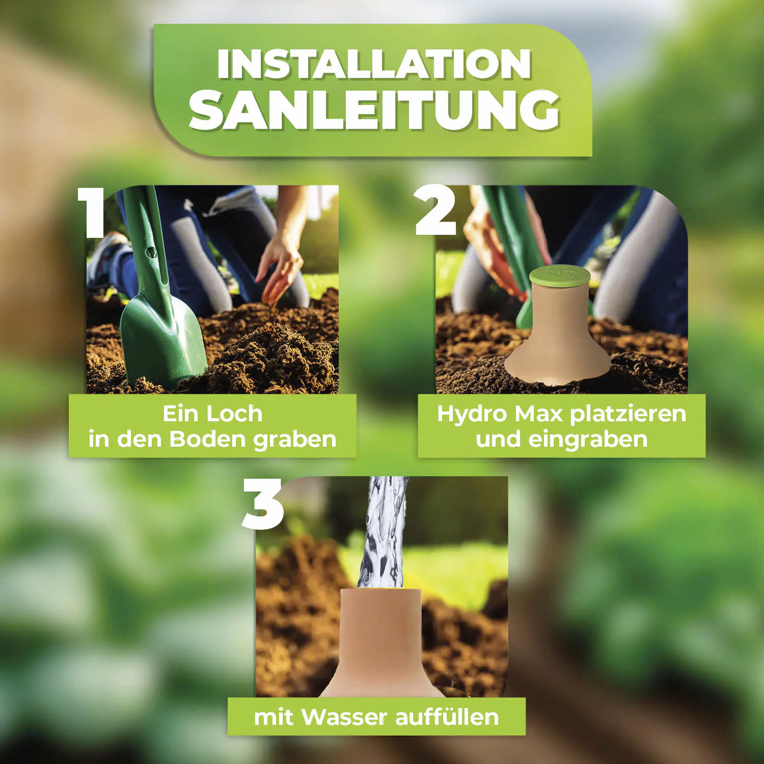 BioGreen Pflanzenbewässerung Olla Hydro Max M 3 L 