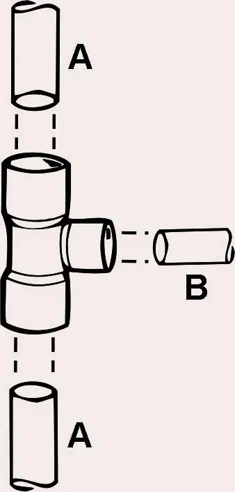 Cornat Löt-T-Stück Fitting Ø 18 mm / Ø 15 mm