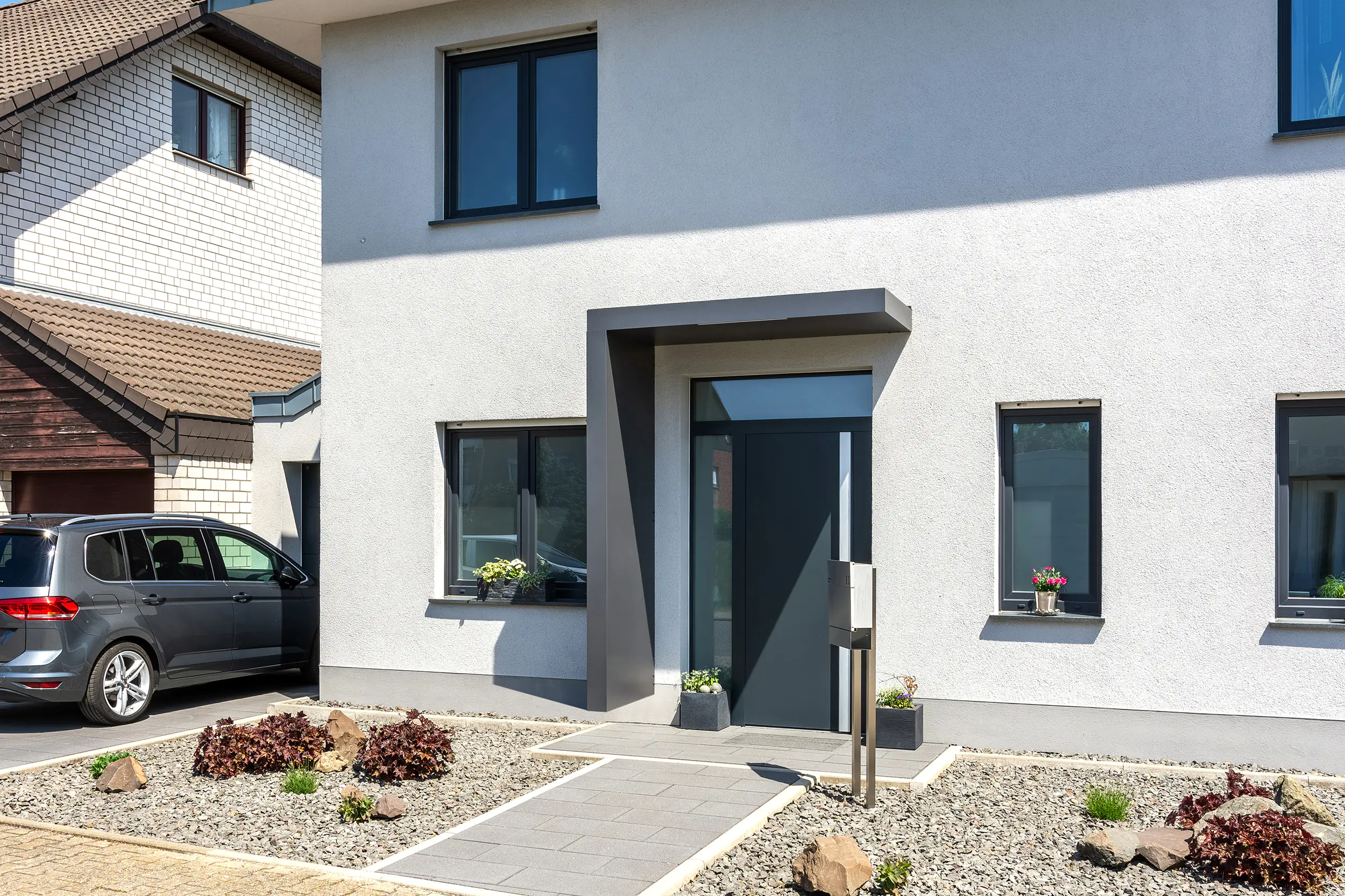 Gutta Rechteckvordach BS 160 x 90 x 15 cm anthrazit