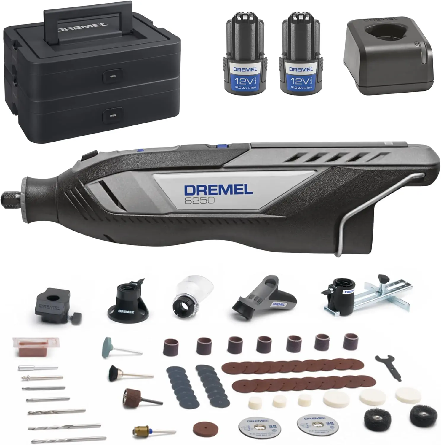 Dremel Akku-Multitool 8250-5/65 8250 Platinum+ 12V 2 Ah 65-teilig