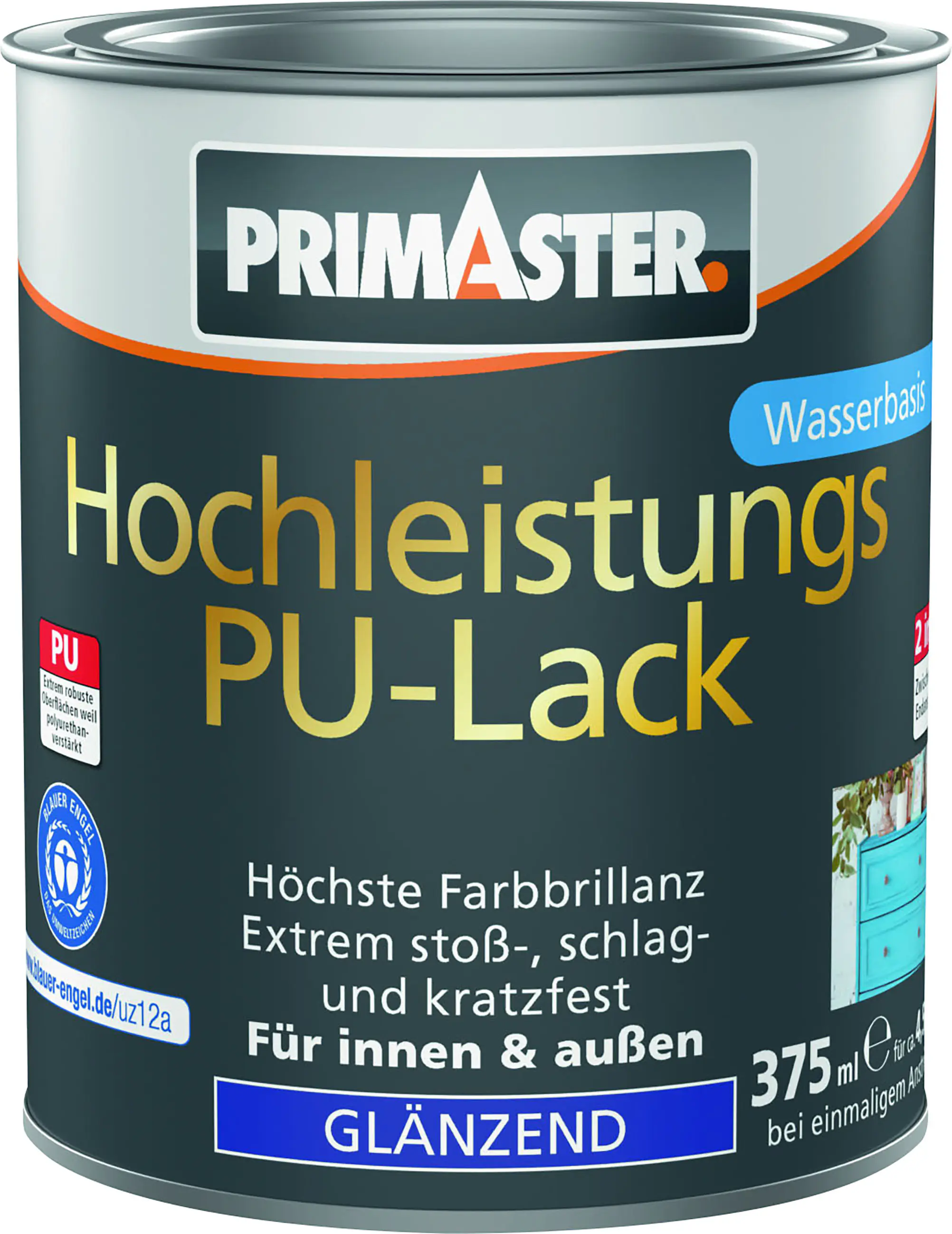 Primaster Hochleistungs PU-Lack elfenbein glänzend 375 ml