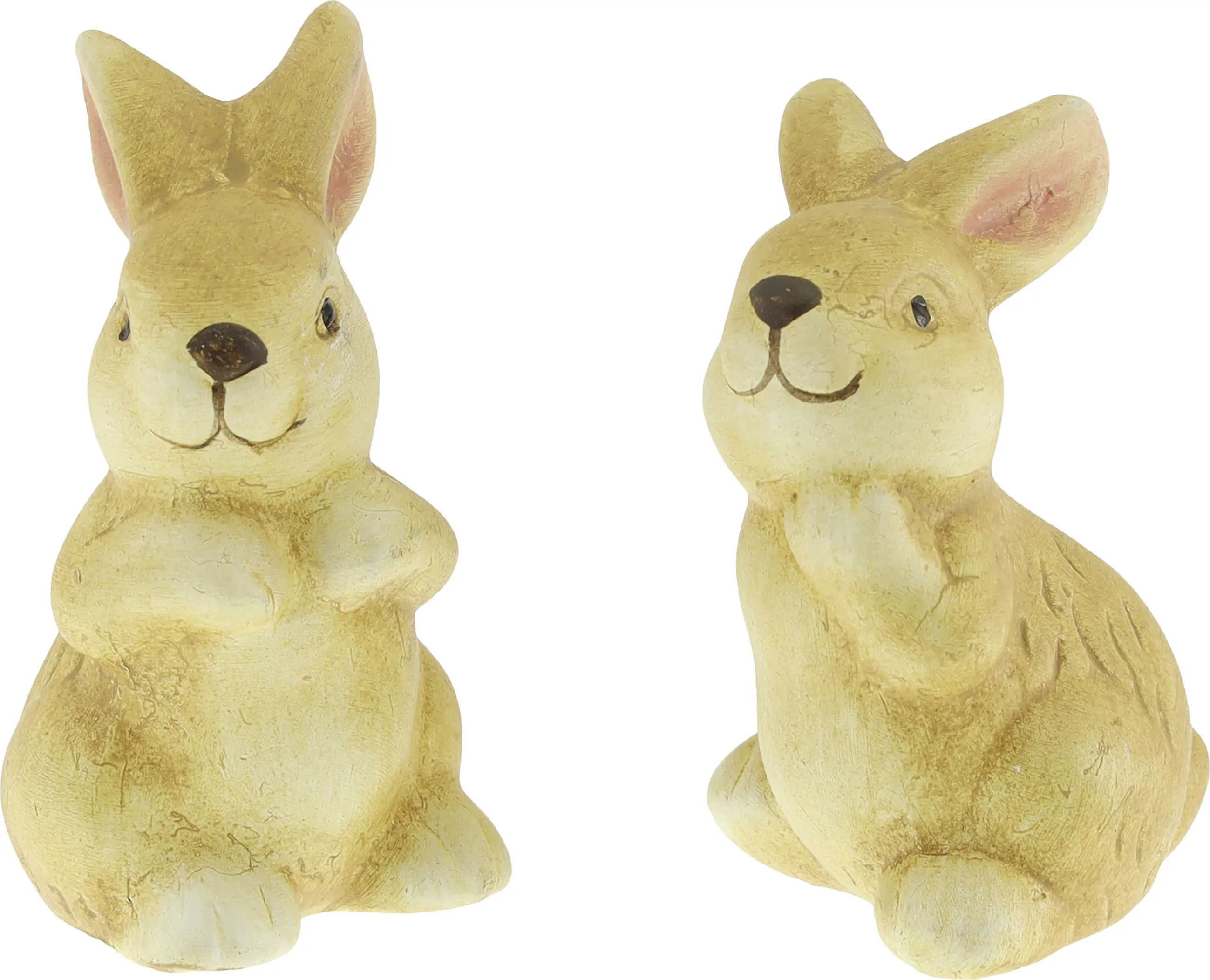 Dekofigur Hase Keramik 6,5 cm braun