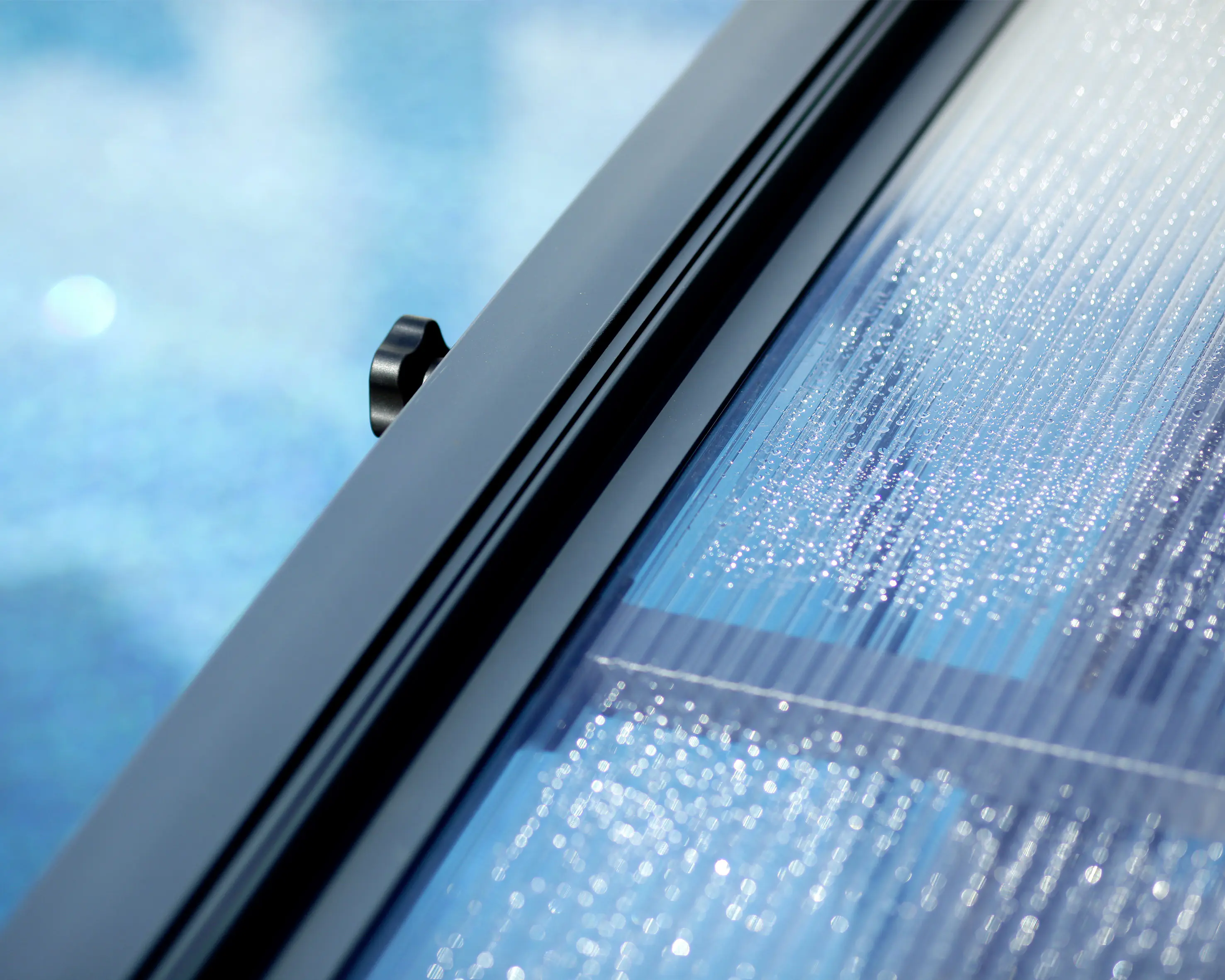 Canopia Poolüberdachung Majorca, 8,74 x 4,7 m, grau Aluminiumrahmen mit Polycarbonatplatten