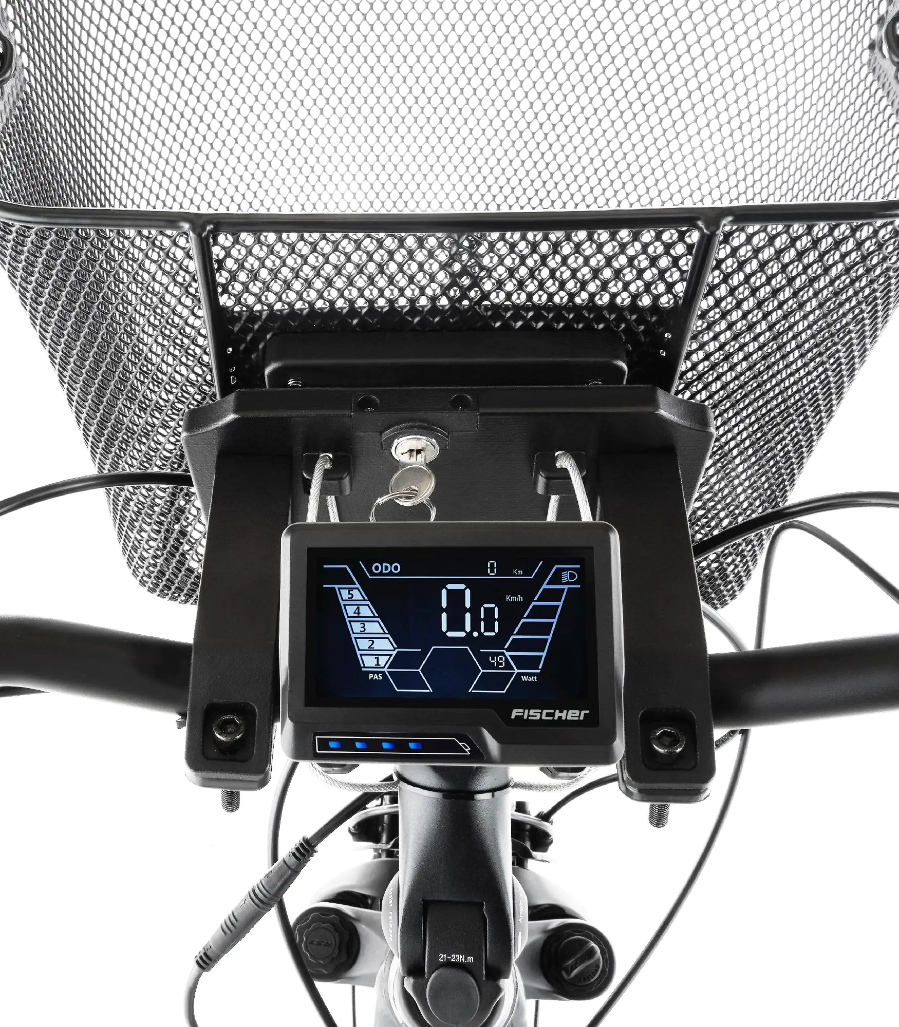 Fischer E-Bike Lenkerkorb PLUS engmaschig 340x250x260mm 50653