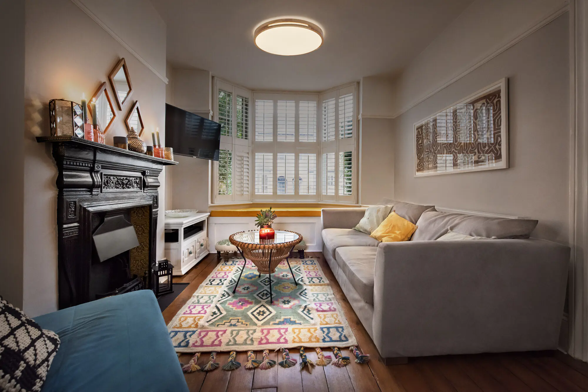 Osram LED Deckenleuchte Orbis Woodburry 16W dimmbar Holzdekor