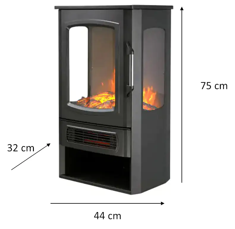 Rowi Elektro Kamin 2000 W HEK 2000/2/7 D