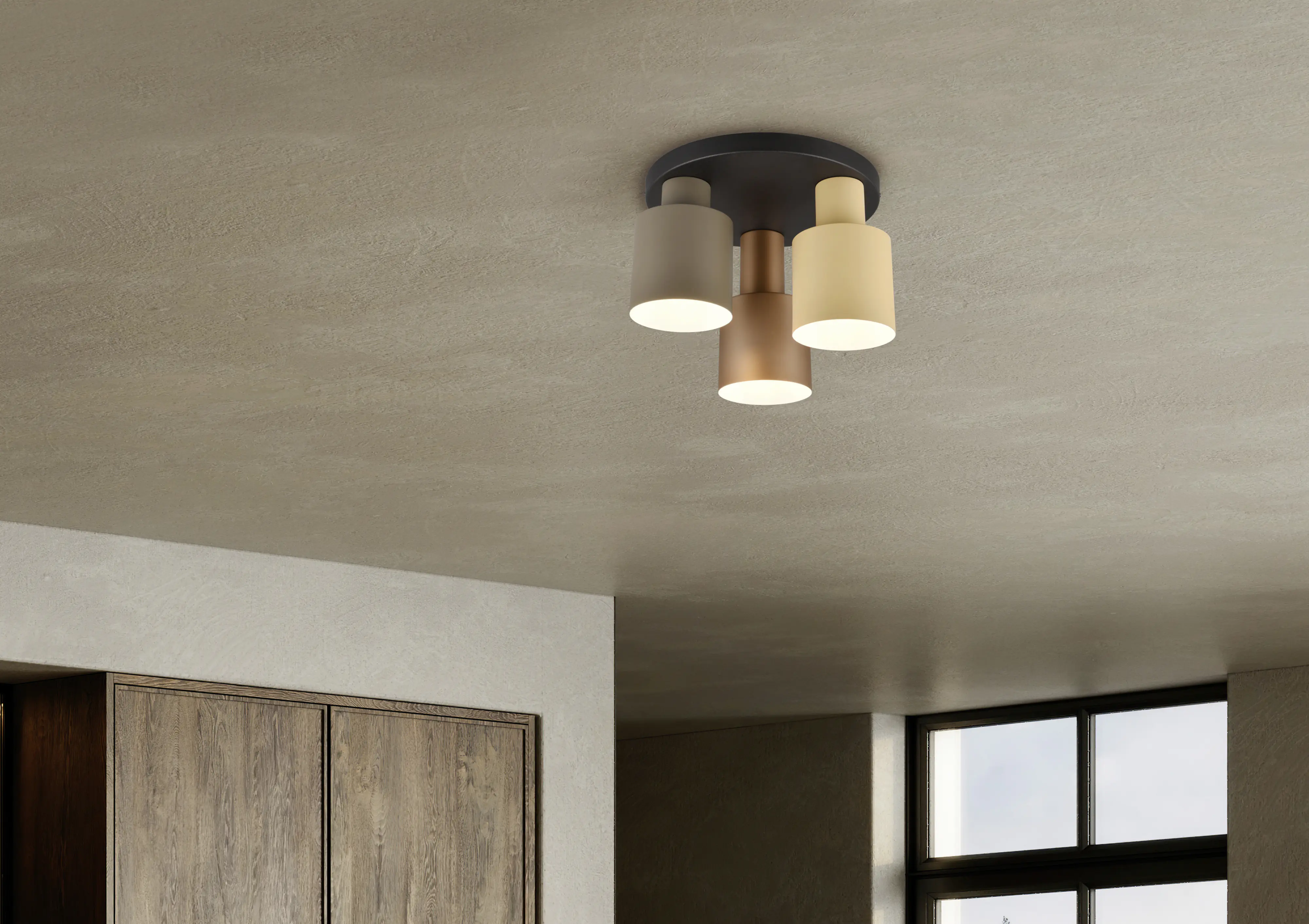 Trio Leuchten LED-Deckenleuchte Agudo E27 schwarz Metall Trio Leuchten LED-Deckenleuchte Agudo E27 schwarz Metall