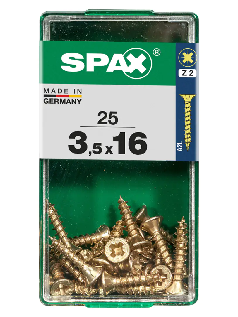 Spax Universalschrauben 3.5 x 16 mm PZ 2 - 25 Stk.