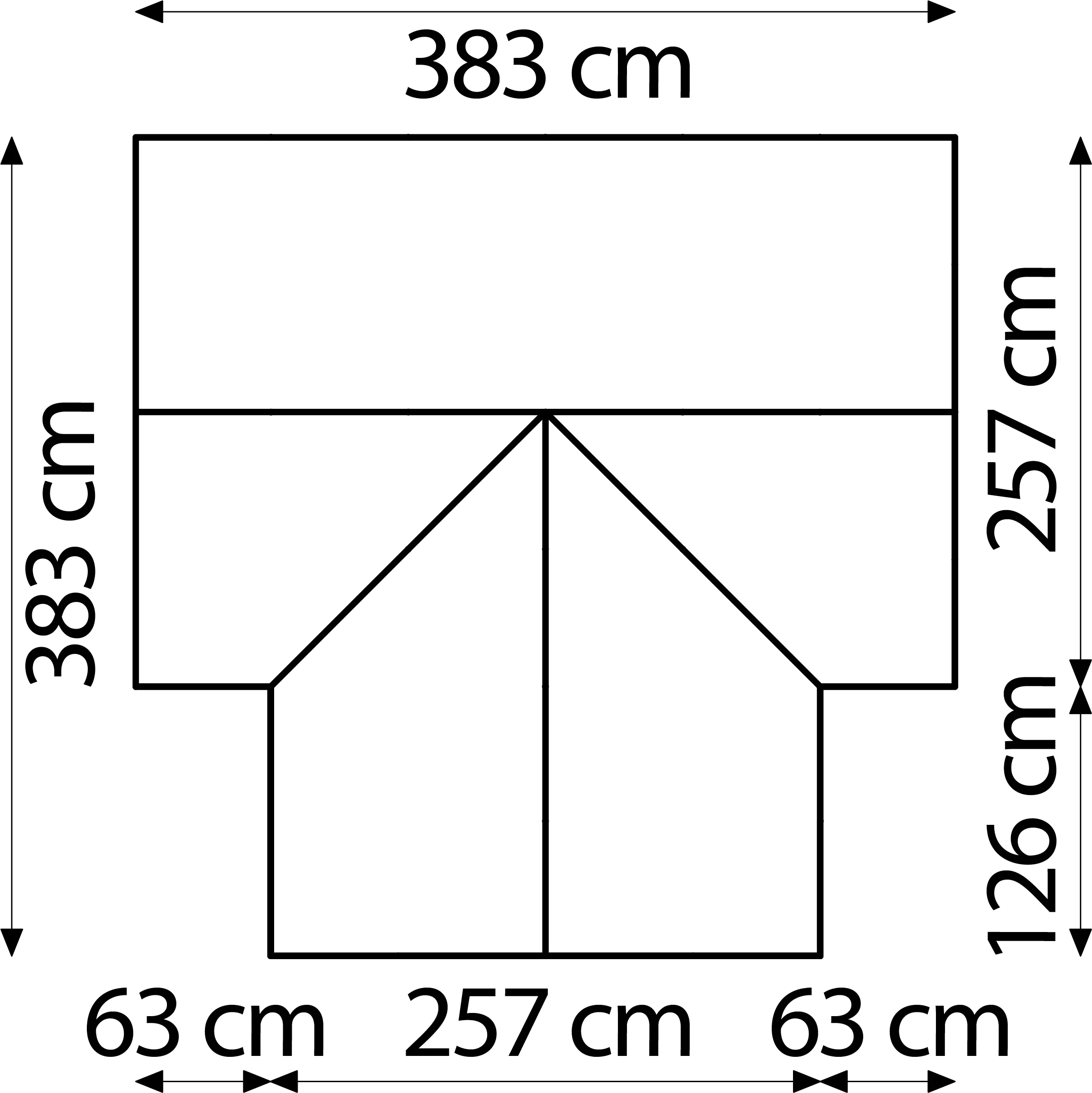 Vitavia Gewächshaus Sirona 13000 381 x 381 cm 3 mm Sicherheitsglas Vitavia Gewächshaus Sirona 13000 381 x 381 cm 3 mm Sicherheitsglas