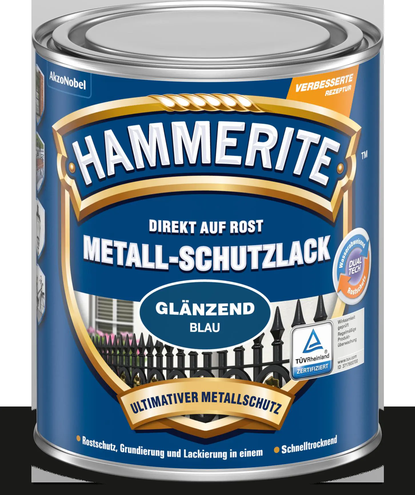 Hammerite Metall-Schutzlack 750 ml blau glänzend