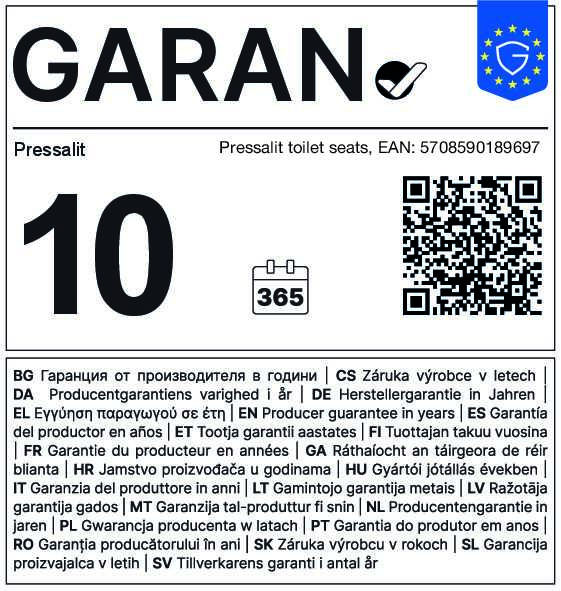 10 Jahre Garantie