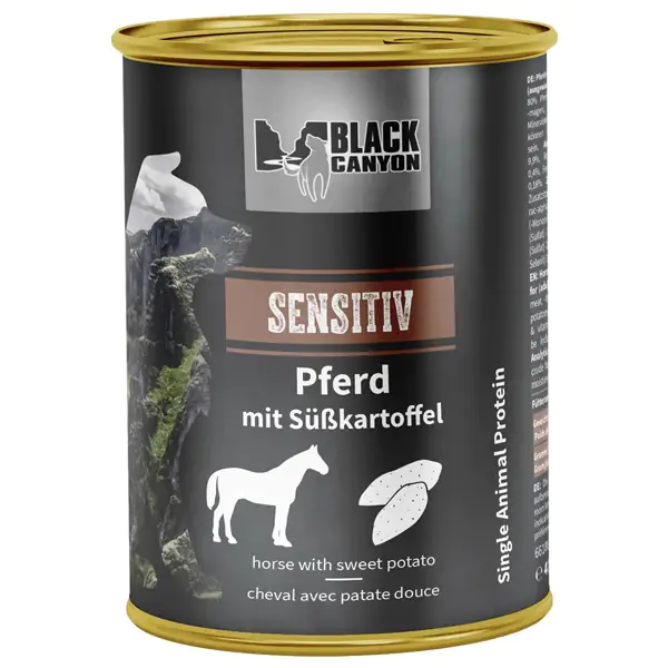Black Canyon Hundenassfutter Adult Sensitiv 410 g Pferd Black Canyon Hundenassfutter Adult Sensitiv 410 g Pferd