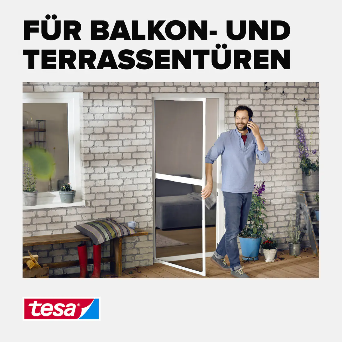 tesa Adapter FALT 35 x 43 x 48 mm weiß