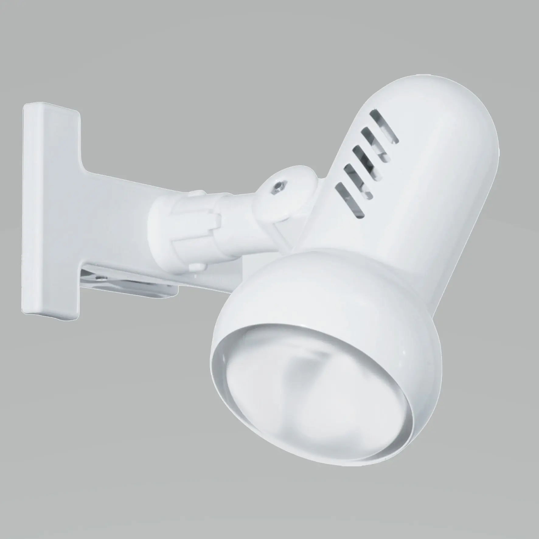 Eglo Klemmleuchte Manhatten E27 nickel-matt weiß