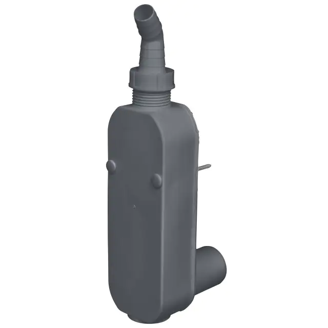 Cornat Geräte-Aufputzsiphon Ø 40 mm, 90 Grad Kunststoff, grau, Abgang waagerecht