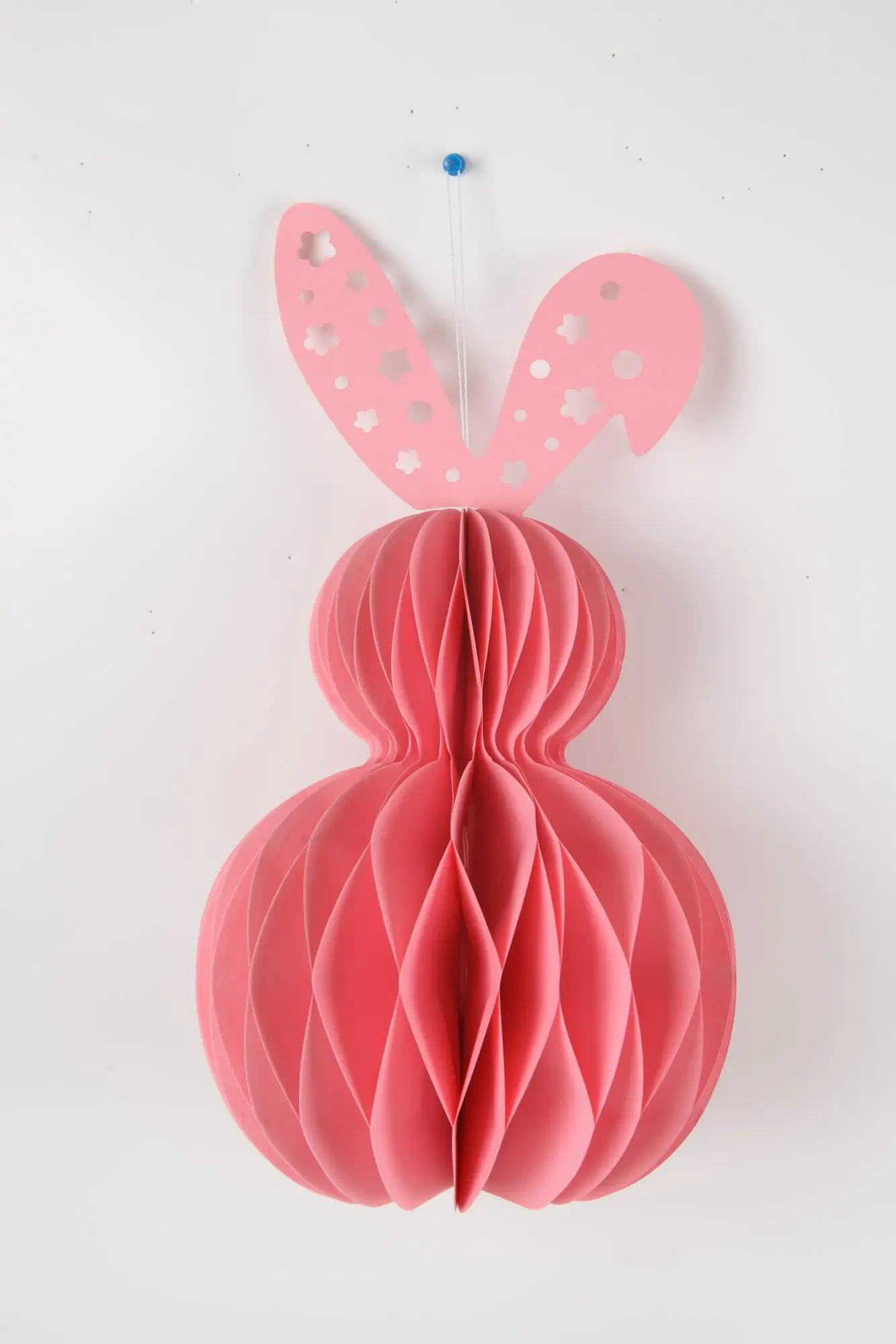 TrendLine Dekoaufsteller Osterhase Papier Ø 20 x 38 cm rosa 